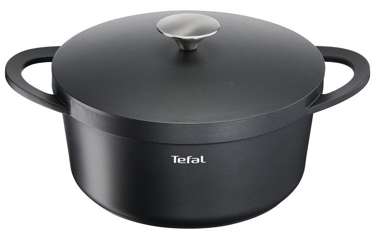 KOCHTOPF TRATTORIA 4,2 L  - Edelstahlfarben/Schwarz, Basics (31/26/13,5cm) - Tefal