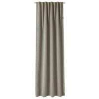 HOTOVÝ ZÁVĚS, neprůsvitné, 130/250 cm - bílá/černá, Basics, textil (130/250cm) - Schöner Wohnen