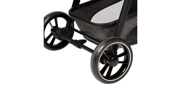 KINDERWAGENSET Korfu  - Dunkelgrau/Schwarz, Basics, Kunststoff/Textil - My Baby Lou