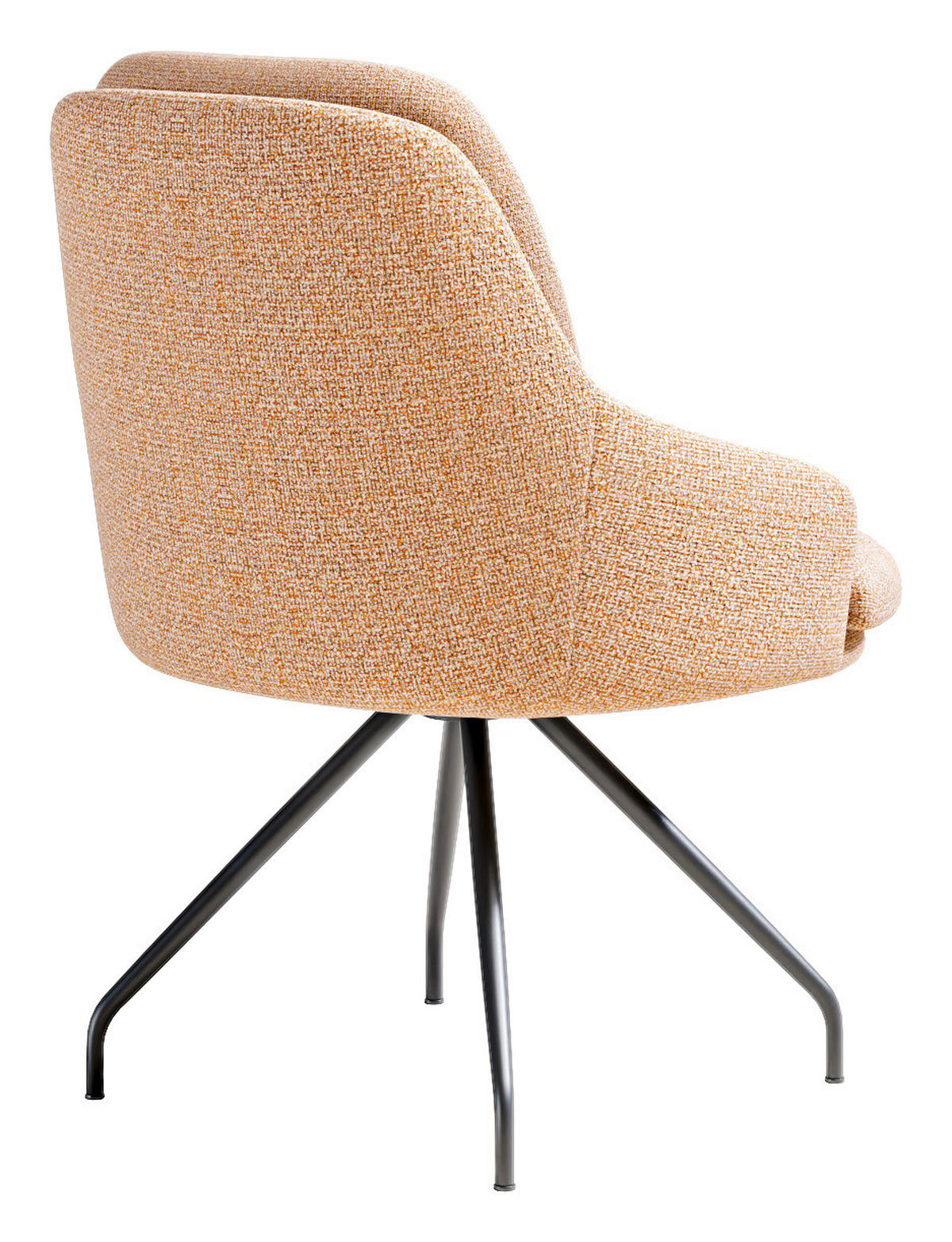 ARMLEHNSTUHL  Beinauswahl, Sitzfläche 360° drehbar, Stoff-/Lederauswahl Flachgewebe  Beige, Rostfarben  - Rostfarben/Beige, Design, Textil/Metall (60/86/66cm) - Dieter Knoll