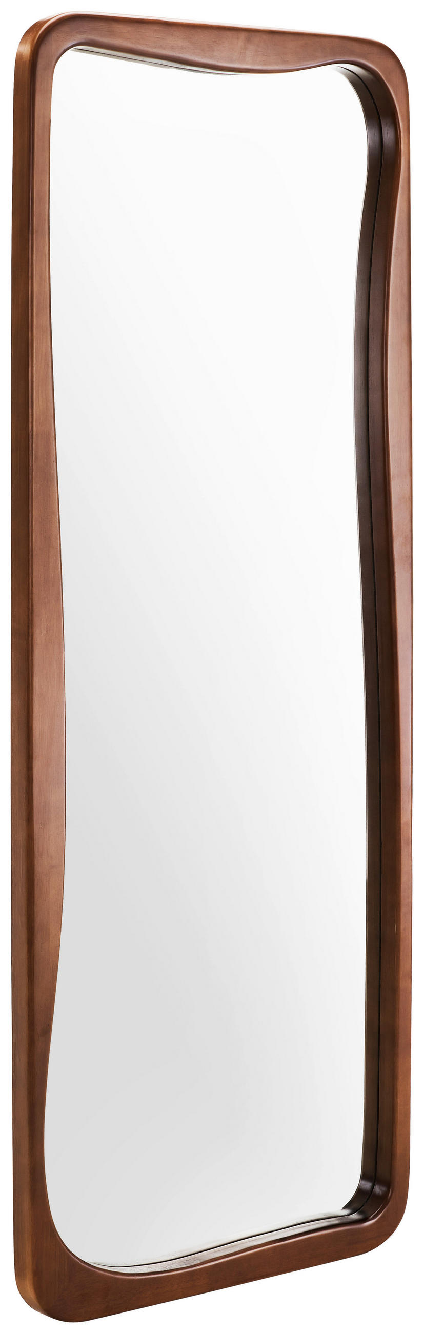 WANDSPIEGEL 70/180/5 cm    in rechteckig  - Walnussfarben, Design, Glas/Holz (70/180/5cm) - Xora