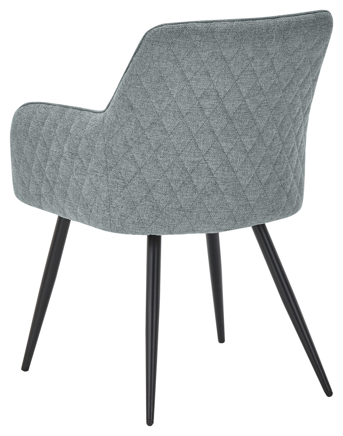 ARMLEHNSTUHL  in Eisen  - Schwarz/Grau, Design, Kunststoff/Metall (61/85/64cm) - SetOne by Musterring