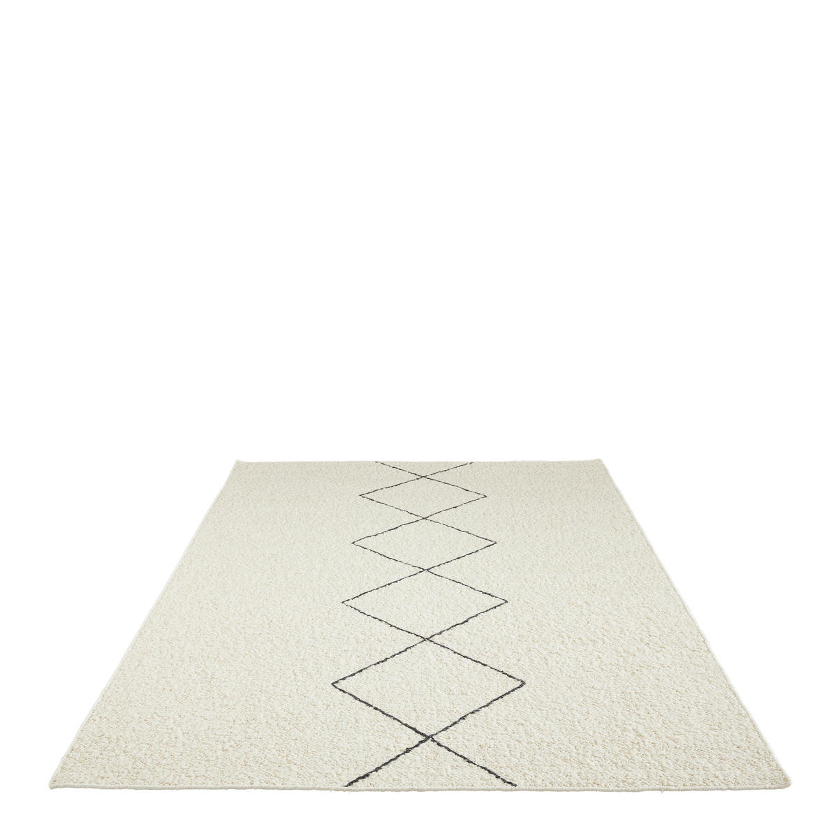 HANDWEBTEPPICH  Wohnzimmer 130/190 cm Atlas Weiß rechteckig  - Weiß, Natur, Textil (130/190cm) - Linea Natura