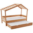 BETT 90/200 cm  in Buchefarben  - Buchefarben, KONVENTIONELL, Holz (90/200cm) - Carryhome