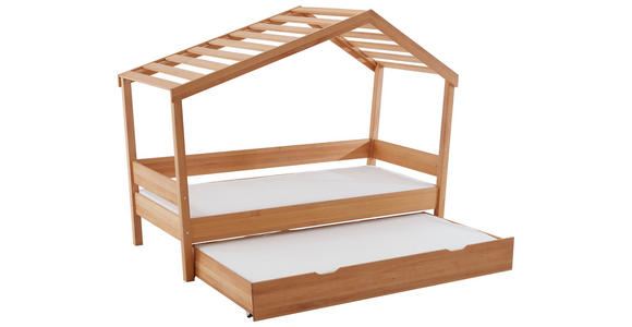 BETT 90/200 cm  in Buchefarben  - Buchefarben, KONVENTIONELL, Holz (90/200cm) - Carryhome