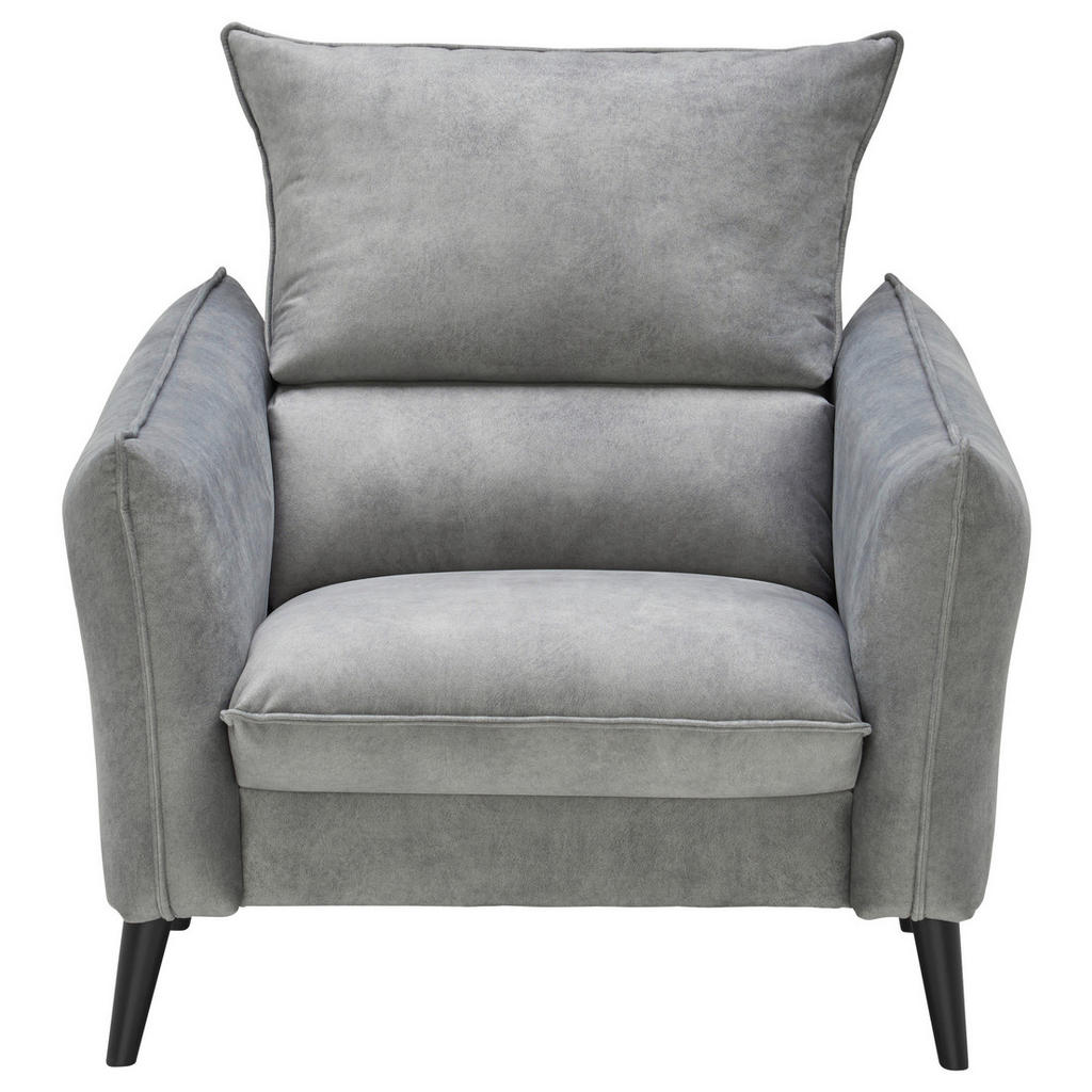 Thumbnail - Carryhome Sessel, Grau, Textil, Kiefer, massiv, Füllung: Silikon, 96x98x100 cm, Stoffauswahl, Wohnzimmer, Sessel, Polste...