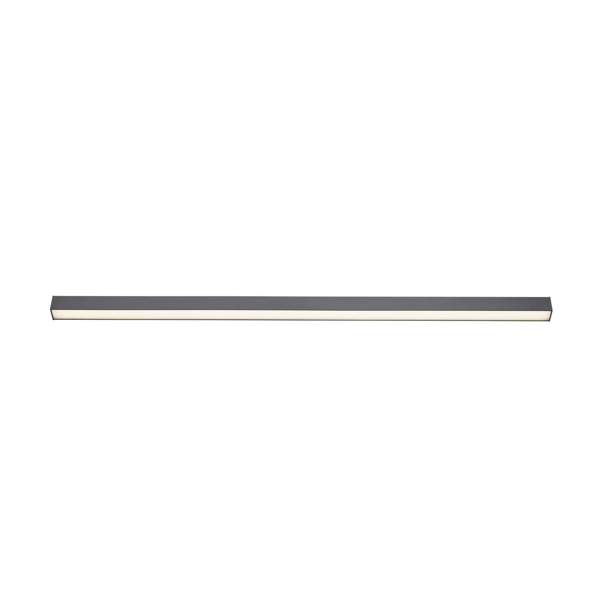 STROPNÍ LED SVÍTIDLO, 110/3,8/3,9 cm - antracitová, Design, kov/plast (110/3,8/3,9cm)