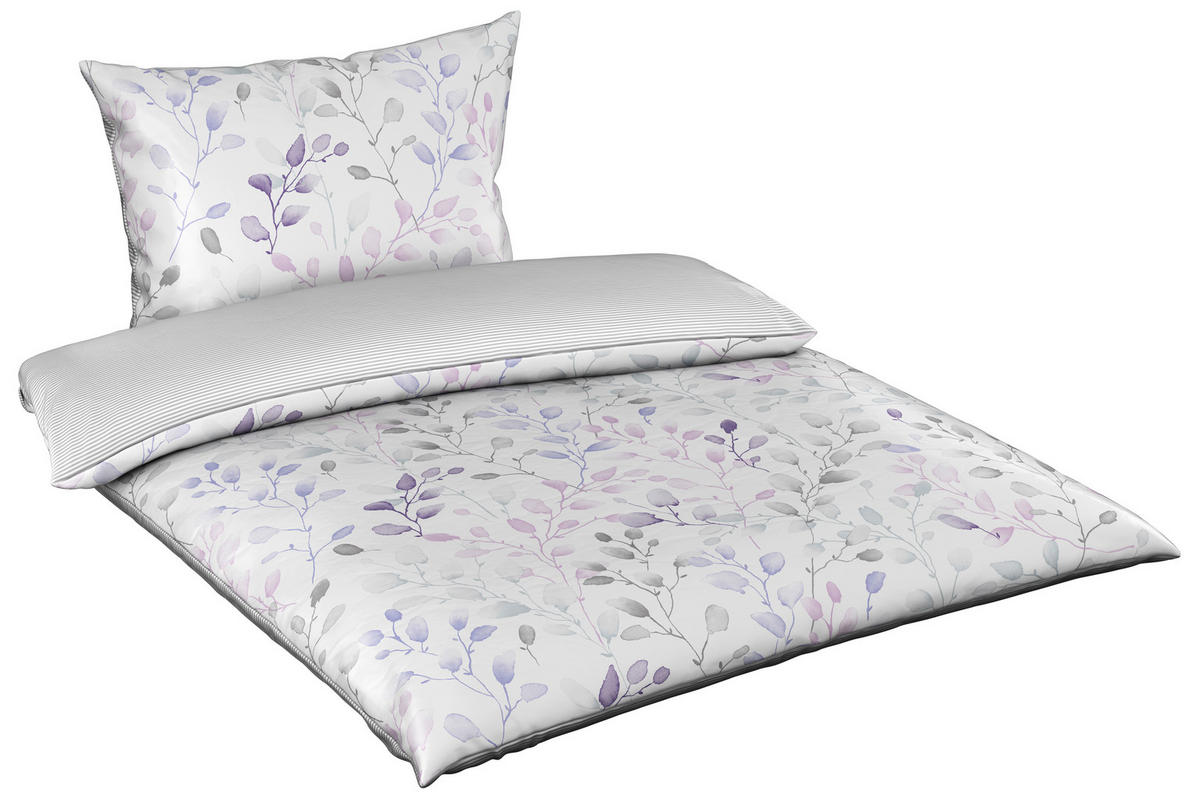 ÁGYNEMŰHUZAT-GARNITÚRA 140/200 cm  - lila/fehér, Konventionell, textil (140/200cm) - Esposa