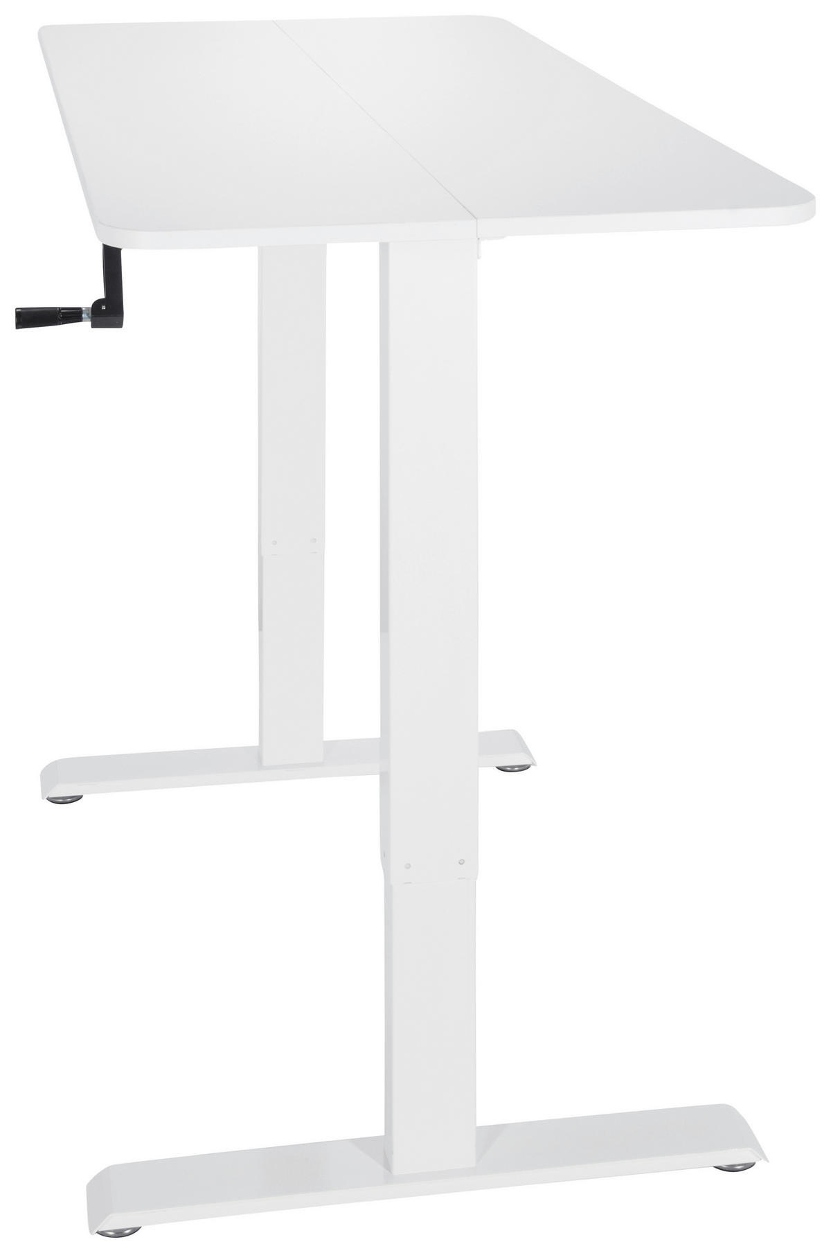 SKRIVBORD  i vit  - vit, Modern, metall/trämaterial (120/74/60cm) - MID.YOU