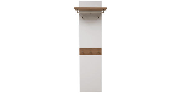 GARDEROBENPANEEL 45(60)/187/28 cm - Eichefarben/Weiß, Design, Holz/Holzwerkstoff (45(60)/187/28cm) - Dieter Knoll