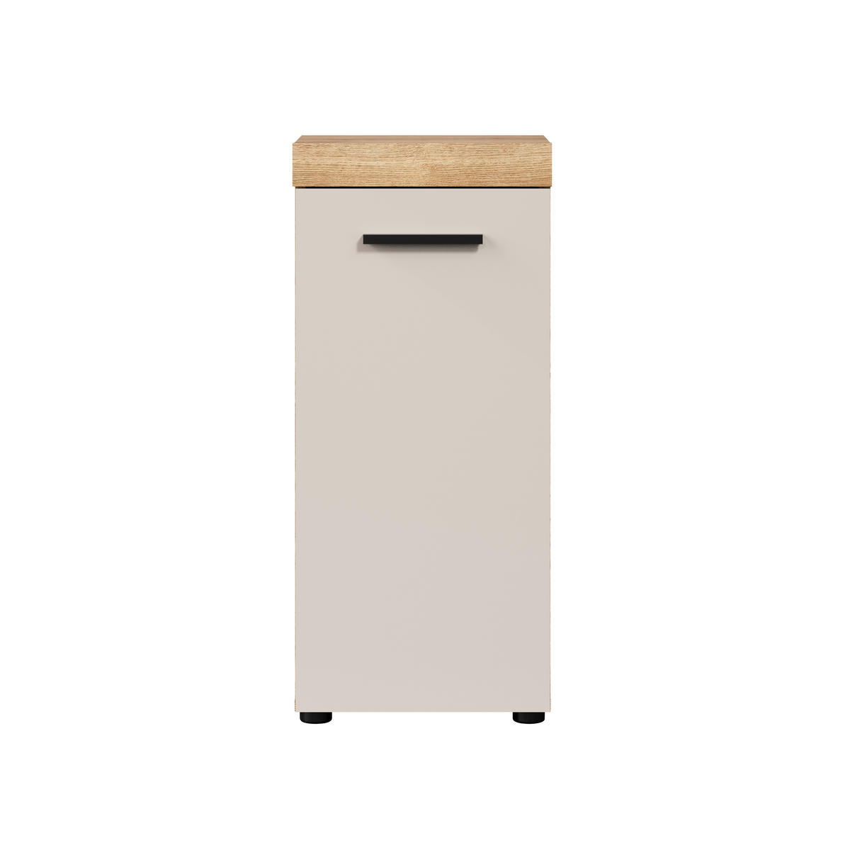 MIDI SKŘÍŇKA, barvy dubu, kašmírová, 36/81/31 cm - černá/barvy dubu, Trend, kompozitní dřevo/plast (36/81/31cm) - MID.YOU
