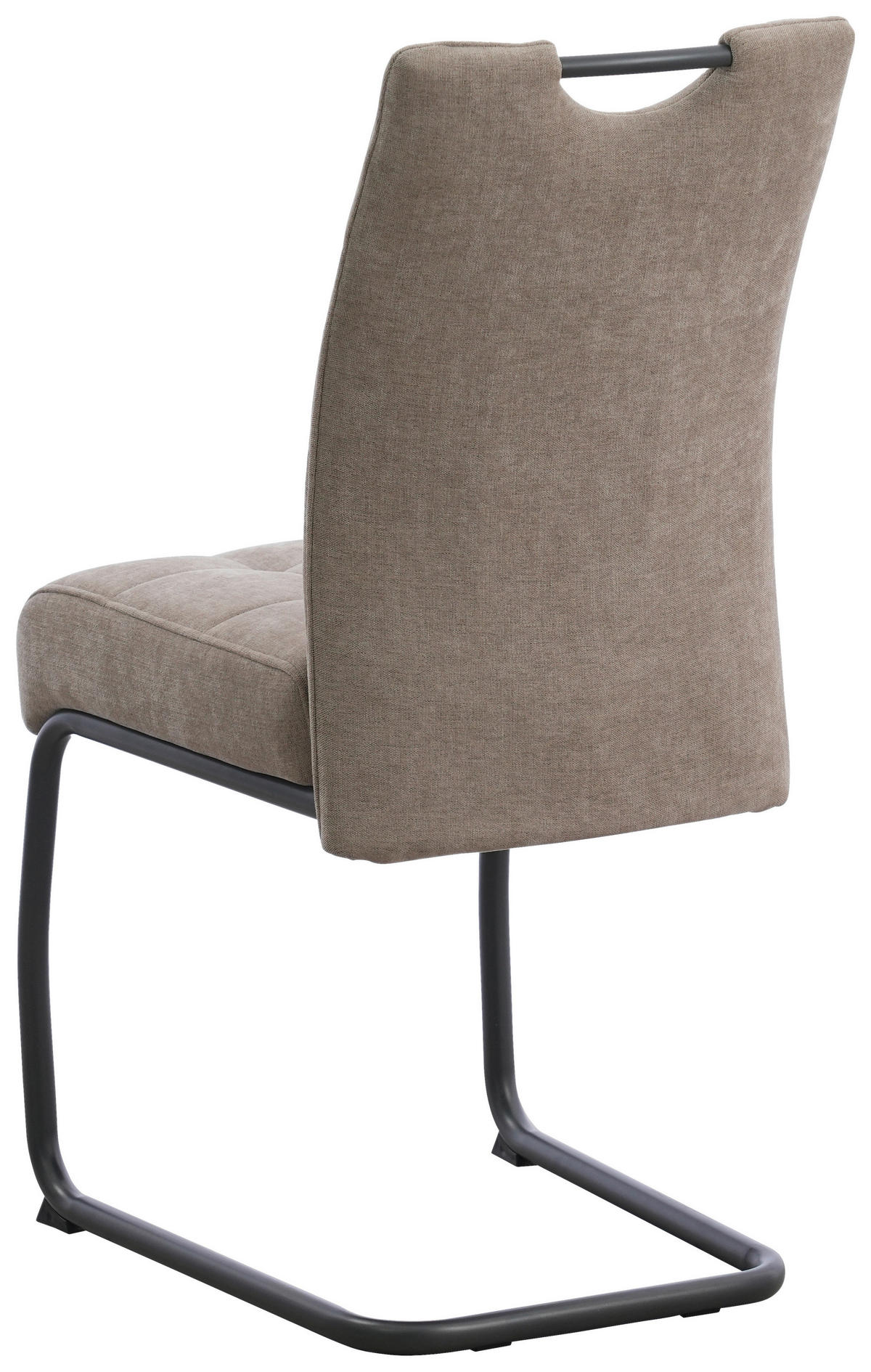 SCHWINGSTUHL   Mikrofaser  - Dunkelgrau/Beige, MODERN, Textil/Metall (44/95/61cm) - MID.YOU