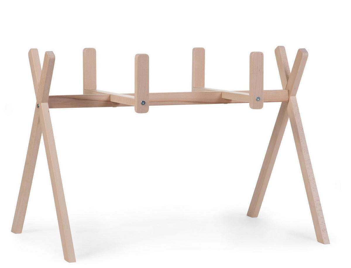 WIEGENGESTELL Tipi Stand Buche  Buchefarben  - Buchefarben, Trend, Holz (87/52/60cm) - Childhome
