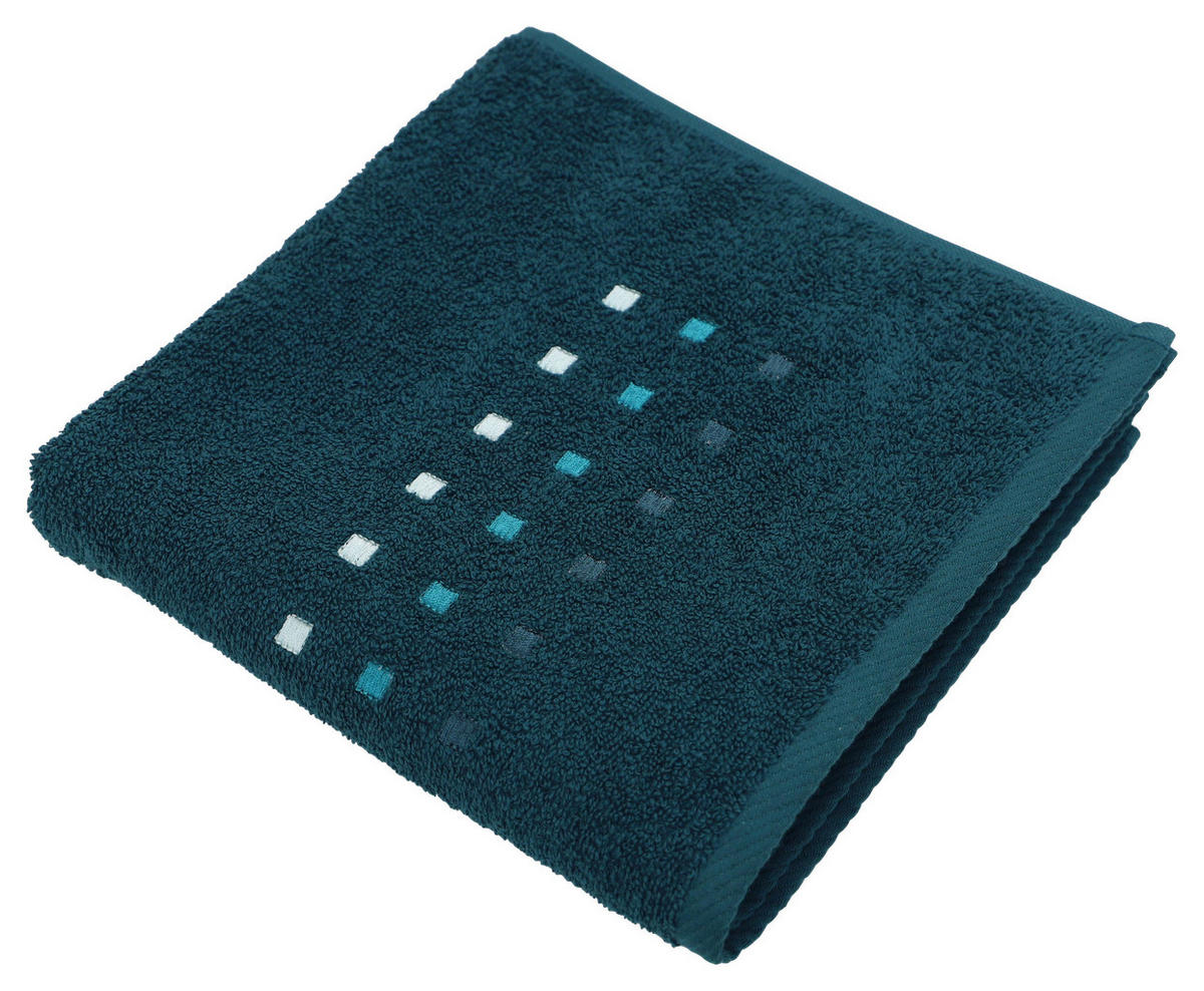 RUČNÍK, 50/100 cm, petrolej - petrolej, Konvenční, textil (50/100cm) - Esposa