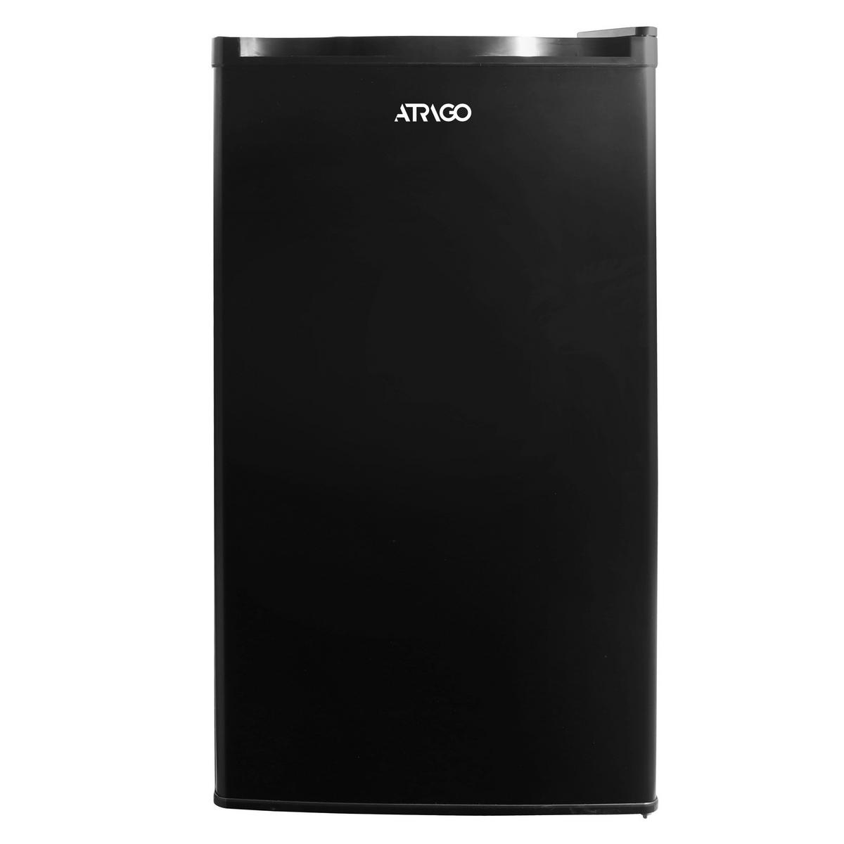 KÜHLSCHRANK 52690003/01  - Schwarz, Basics, Glas/Kunststoff (44,5/49/79,2cm) - Atrigo