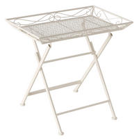 KISASZTAL fém 60,3/48,2/56,6 cm  - fehér, Lifestyle, fém (60,3/48,2/56,6cm)