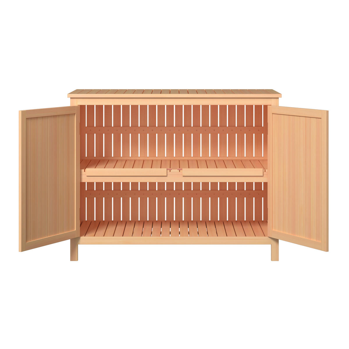 GARTENKOMMODE 110/75/35 cm  - Akaziefarben, MODERN, Holz/Kunststoff (110/75/35cm) - Ambia Garden