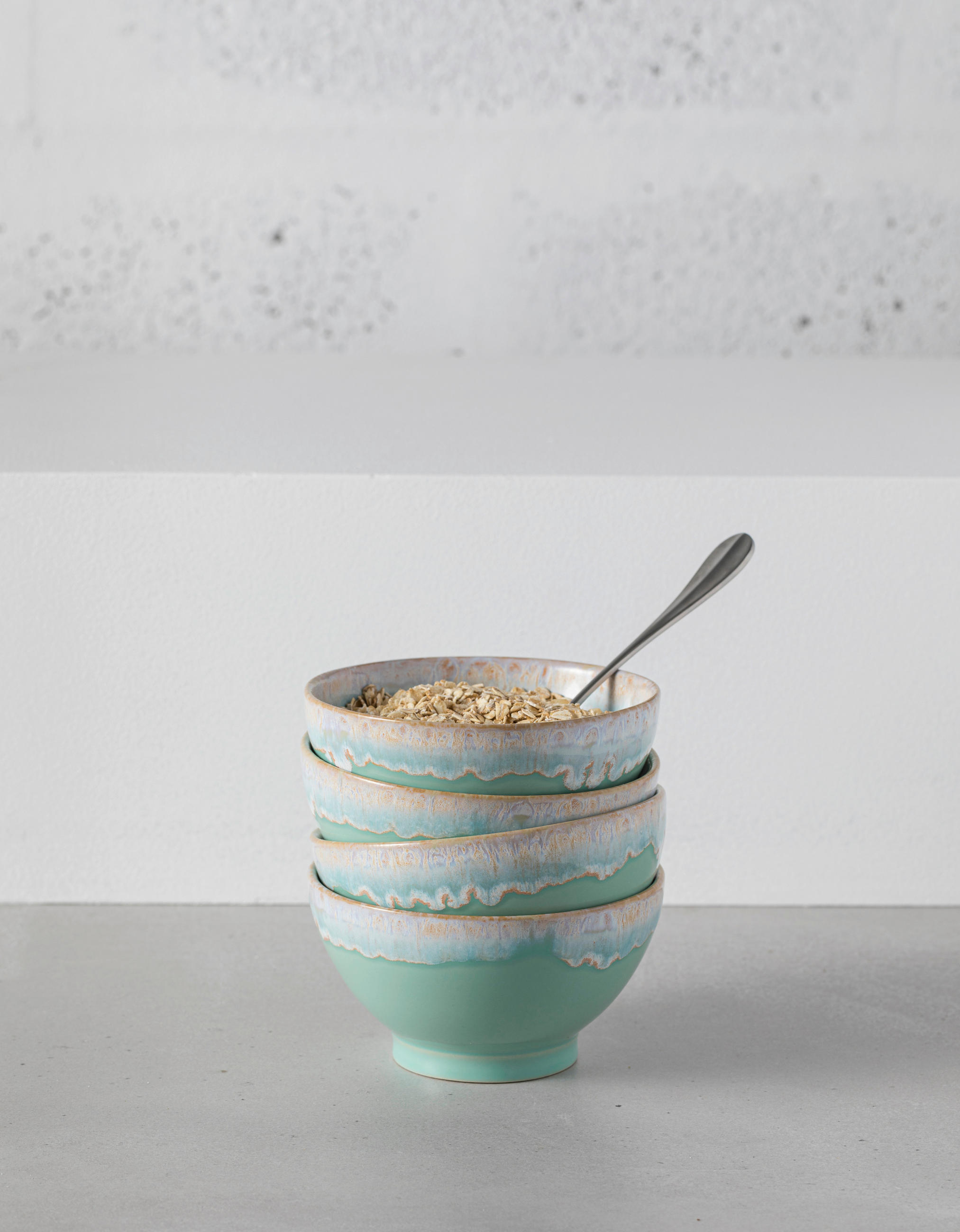 Thumbnail - Costa Nova Schüsselset Grespresso, Türkis, Keramik, 4-teilig, rund, 8 cm, Handmade in Europe, Essen & Trinken, Geschirr,...