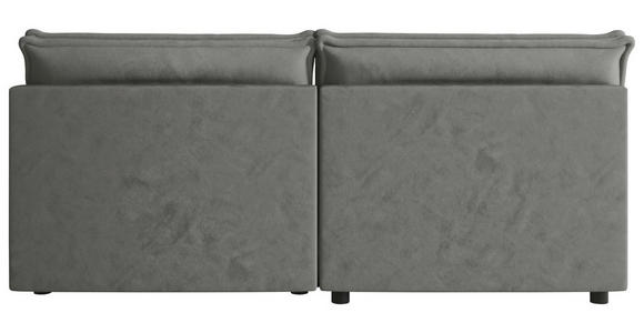 ECKSOFA Grau Webstoff Zierkissen, Rückenkissen, Rücken echt  - Schwarz/Grau, MODERN, Kunststoff/Textil (153/200cm) - Xora