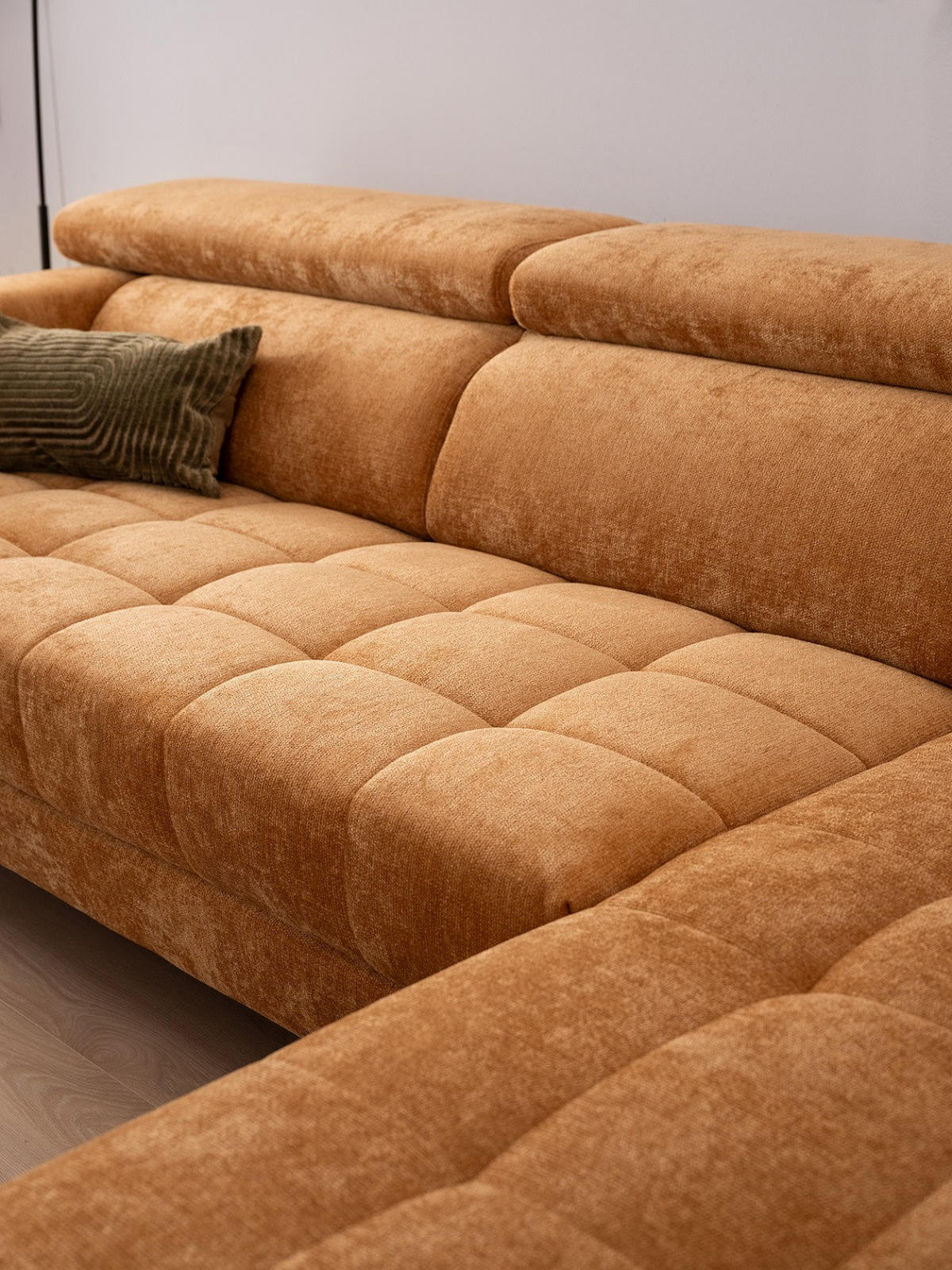 SAROKGARNITÚRA textil sárga  - sárga/fekete, Basics, textil/fém (293/201cm) - Xora