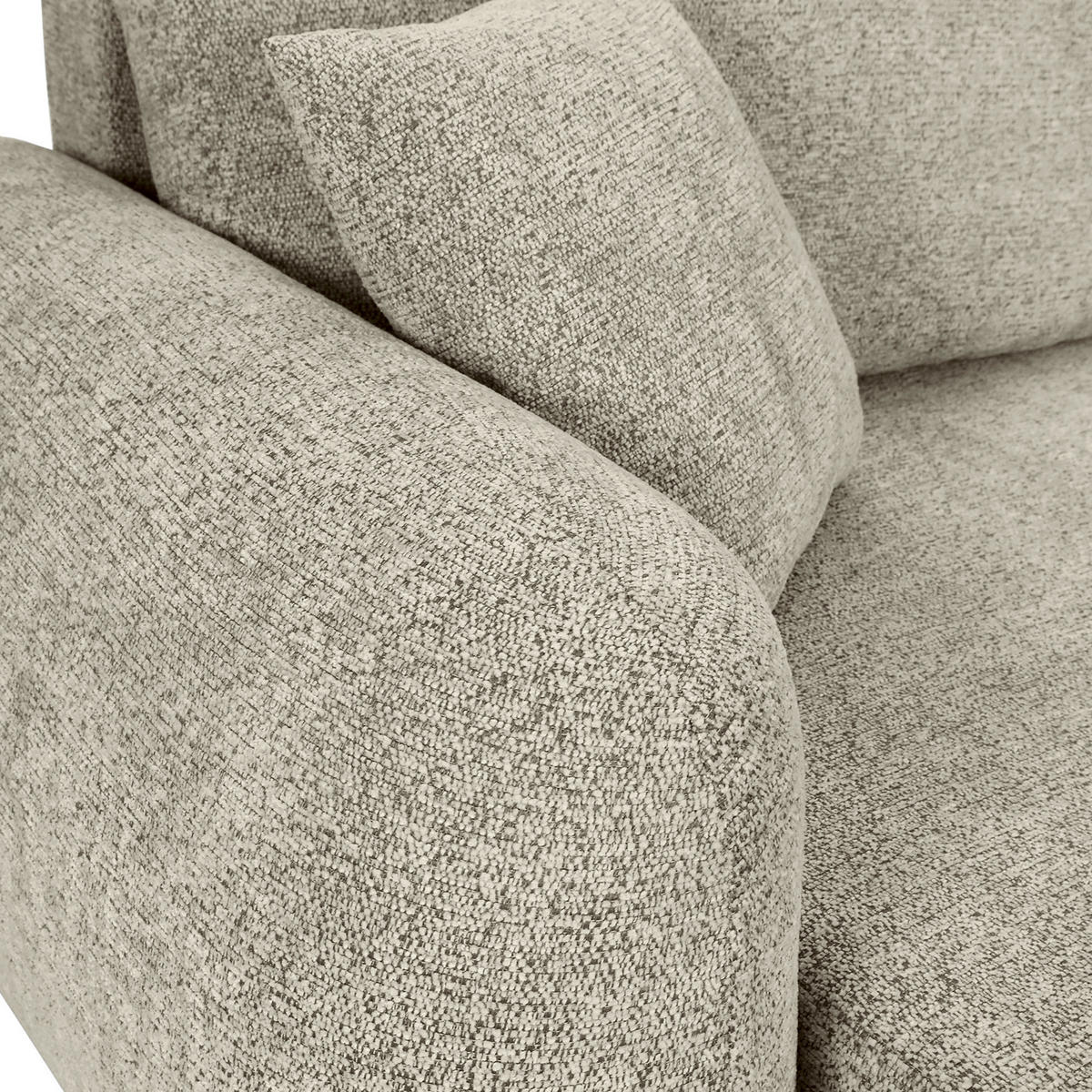 BIGSOFA Flachgewebe Mintgrün  - Schwarz/Mintgrün, KONVENTIONELL, Kunststoff/Textil (250/72/145cm) - Carryhome