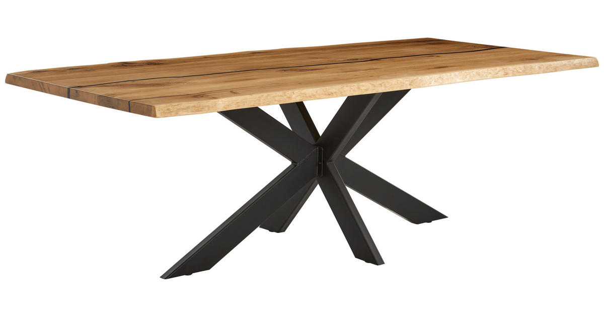 LINEA NATURA Esstisch 240x100 cm Eiche & Metall