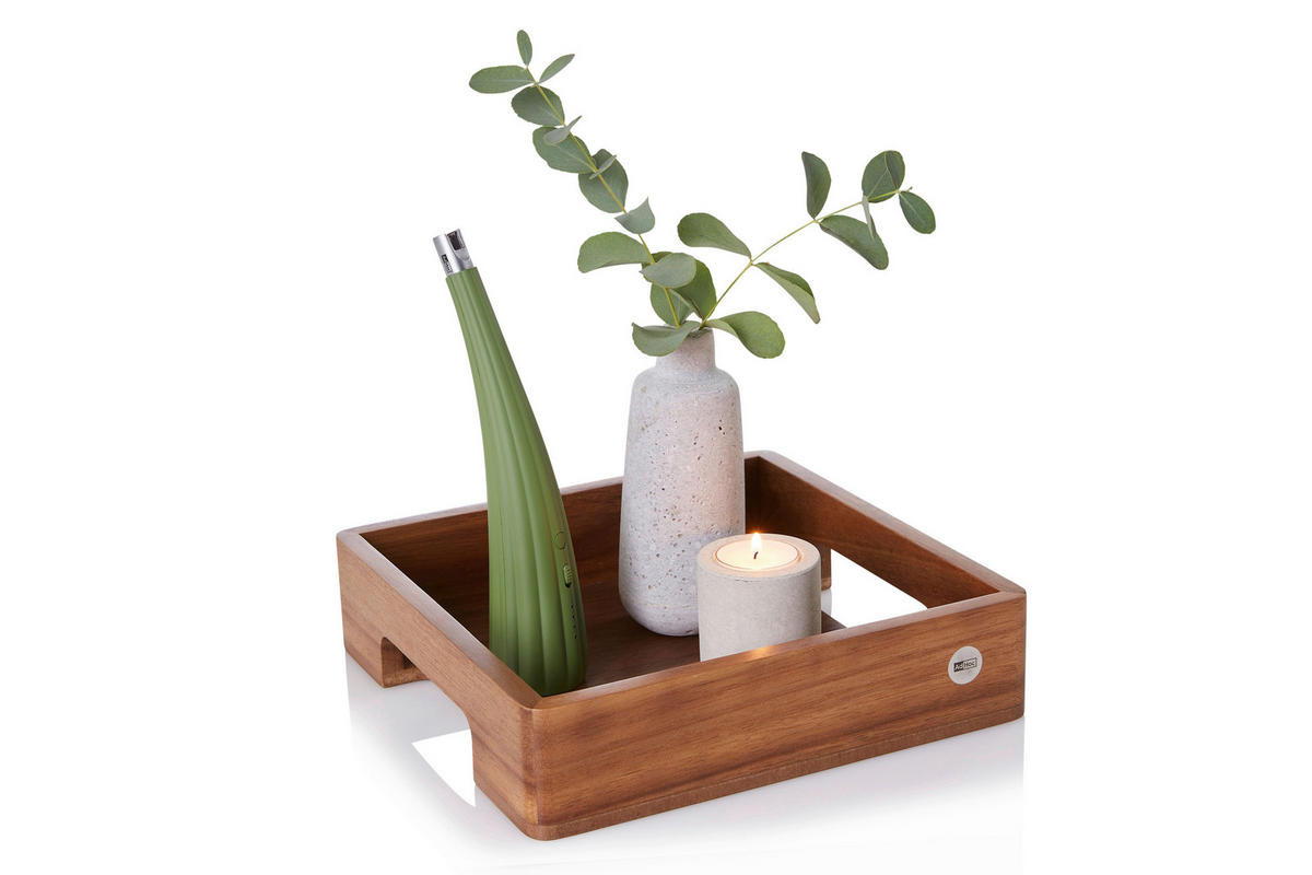TABLETT Holz Akazie, Walnuss  - Basics, Holz (25/25/6cm) - AdHoc