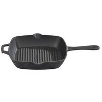 GRILOVACÍ PÁNEV  - černá, Basics, kov (26/26cm) - GSW