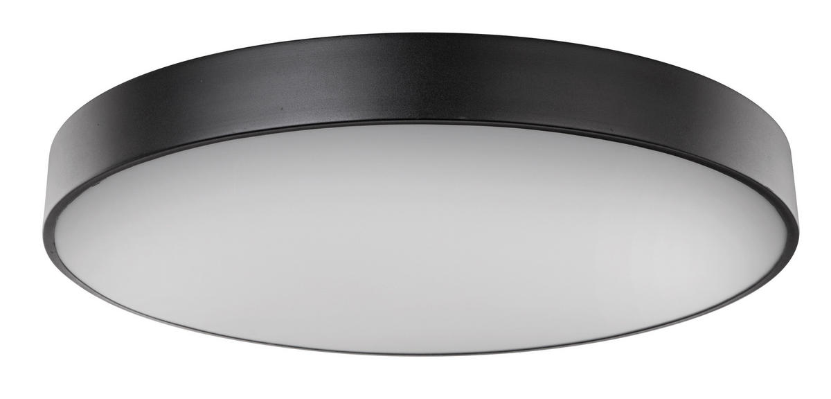 LED-DECKENLEUCHTE Wiss 60/10,5 cm   - Schwarz/Weiß, Basics, Kunststoff/Metall (60/10,5cm) - Globo