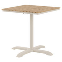 BISTROTISCH in Holz, Metall 70/70/74 cm  - Sandfarben/Naturfarben, Basics, Holz/Metall (70/70/74cm) - Ambia Garden