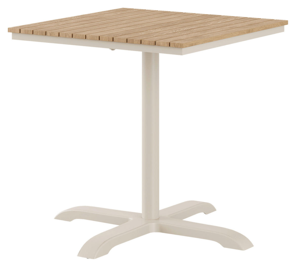 BISTROTISCH in Holz, Metall 70/70/74 cm  - Sandfarben/Naturfarben, Basics, Holz/Metall (70/70/74cm) - Ambia Garden