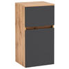 UNTERSCHRANK in   - Eichefarben/Silberfarben, Konventionell, Holzwerkstoff (40/79/35cm) - Held