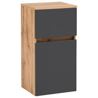 UNTERSCHRANK in   - Eichefarben/Silberfarben, Konventionell, Holzwerkstoff (40/79/35cm) - Held