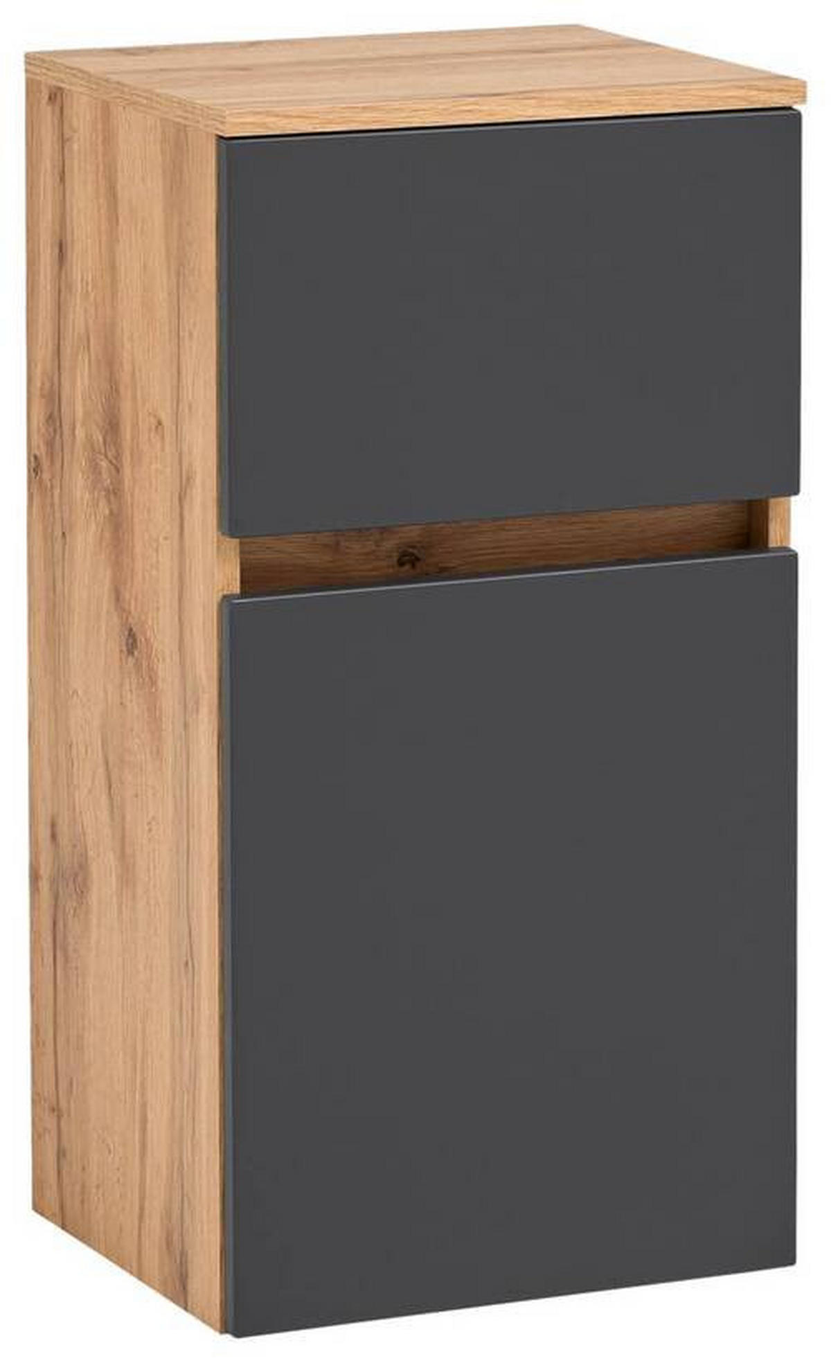 UNTERSCHRANK in   - Eichefarben/Silberfarben, Konventionell, Holzwerkstoff (40/79/35cm) - Held