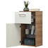 MIDISCHRANK 45/84/33 cm - Chromfarben/Eichefarben, Design, Glas/Holzwerkstoff (45/84/33cm) - Sadena MIDISCHRANK 45/84/33 cm - Chromfarben/Eichefarben, Design, Glas/Holzwerkstoff (45/84/33cm) - Sadena