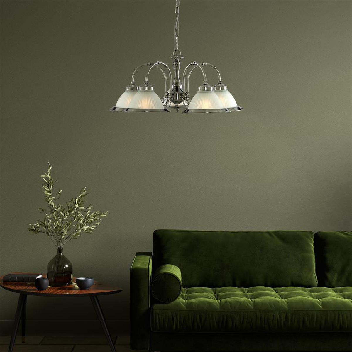 LAMPĂ SUSPENDATĂ  - Basics, sticlă/metal (62/120/28cm)