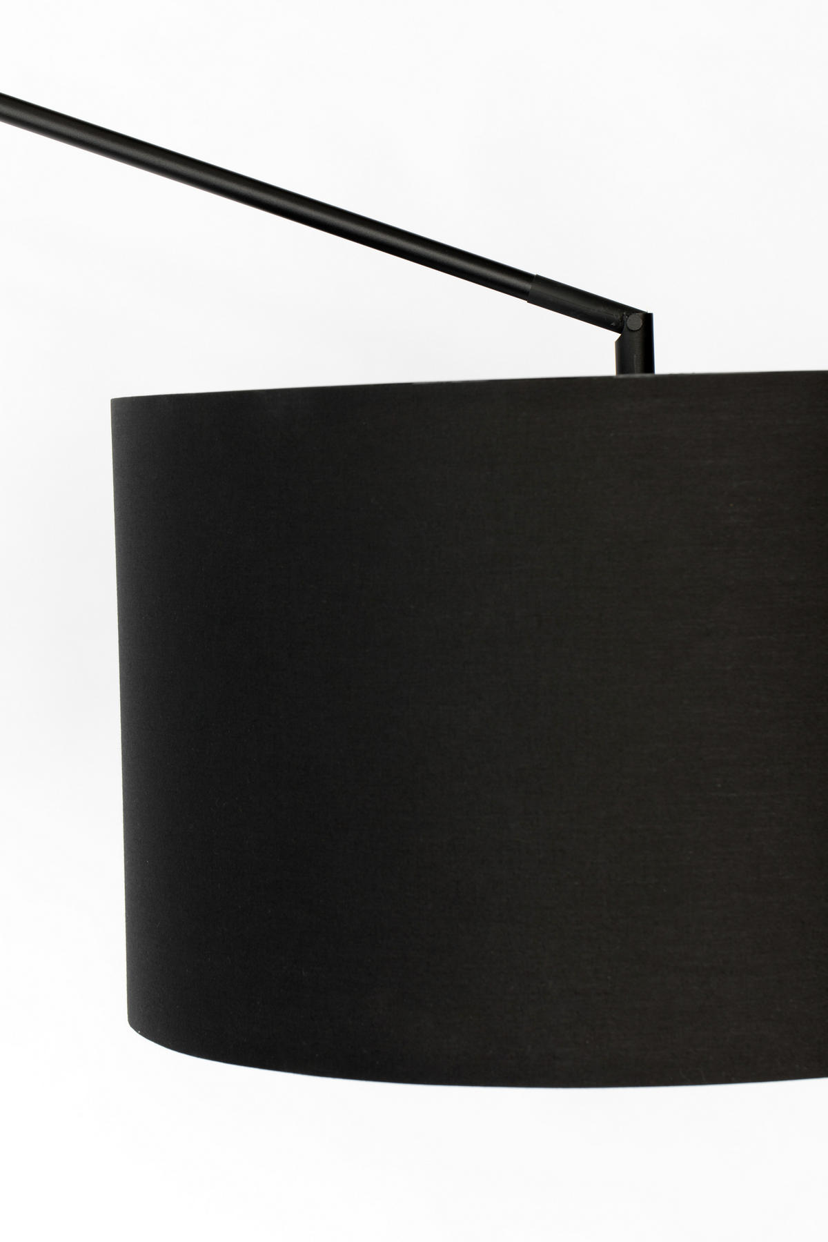 BOGENLEUCHTE 50/168/210 cm    - Schwarz, Design, Kunststoff/Textil (50/168/210cm) - Zuiver