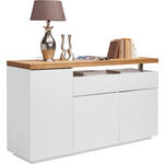 SIDEBOARD 170/92/41,5 cm  - Eichefarben/Weiß, KONVENTIONELL, Holz/Holzwerkstoff (170/92/41,5cm) - Novel