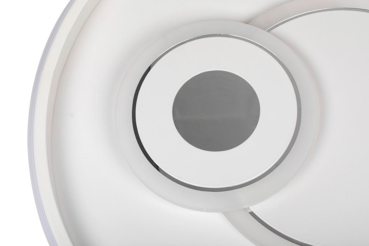STROPNÍ LED SVÍTIDLO, 50,3/42,5/6 cm - bílá, Trend, kov/plast (50,3/42,5/6cm) - Novel