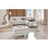 Ecksofa Echtleder Rücken echt - Champagner/Alufarben, KONVENTIONELL, Leder/Metall (246/220cm) - Celina Home