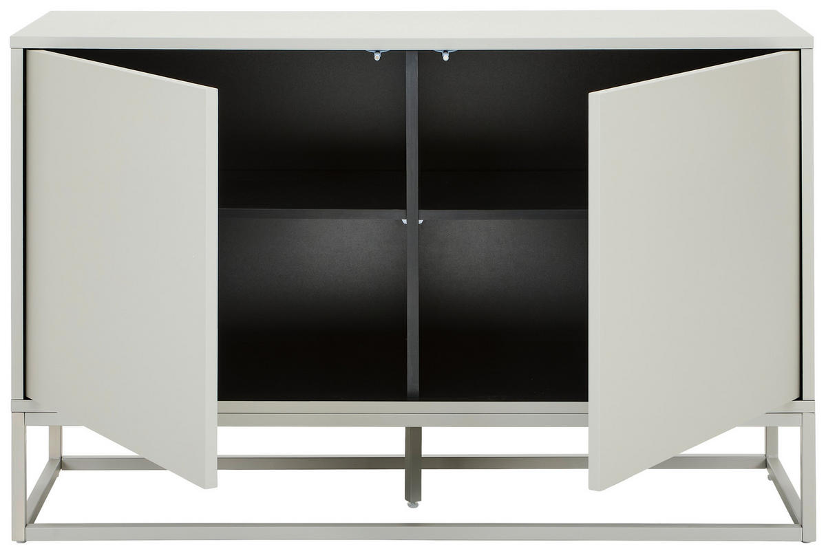 SIDEBOARD Libreville 120/76/40 cm  - Kaschmir/Weiß, Design, Holzwerkstoff/Metall (120/76/40cm) - MID.YOU