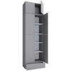SKOSKÅP  i 70/240/39 cm  - grå/svart, Modern, trämaterial/plast (70/240/39cm) - MID.YOU