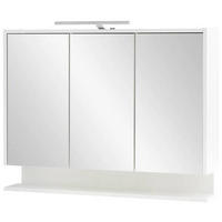 SPIEGELSCHRANK 93,5/71,4/16 cm  - Weiß Hochglanz/Weiß, MODERN, Glas/Holzwerkstoff (93,5/71,4/16cm) - MID.YOU