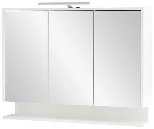Spiegelschrank Flag mit Led 3 Türen, Weiß