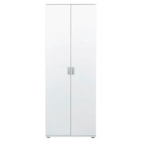 MULTISKÅP 2-dörrar - vit/silver, Basics, metall/trämaterial (70/34/189cm) - MID.YOU