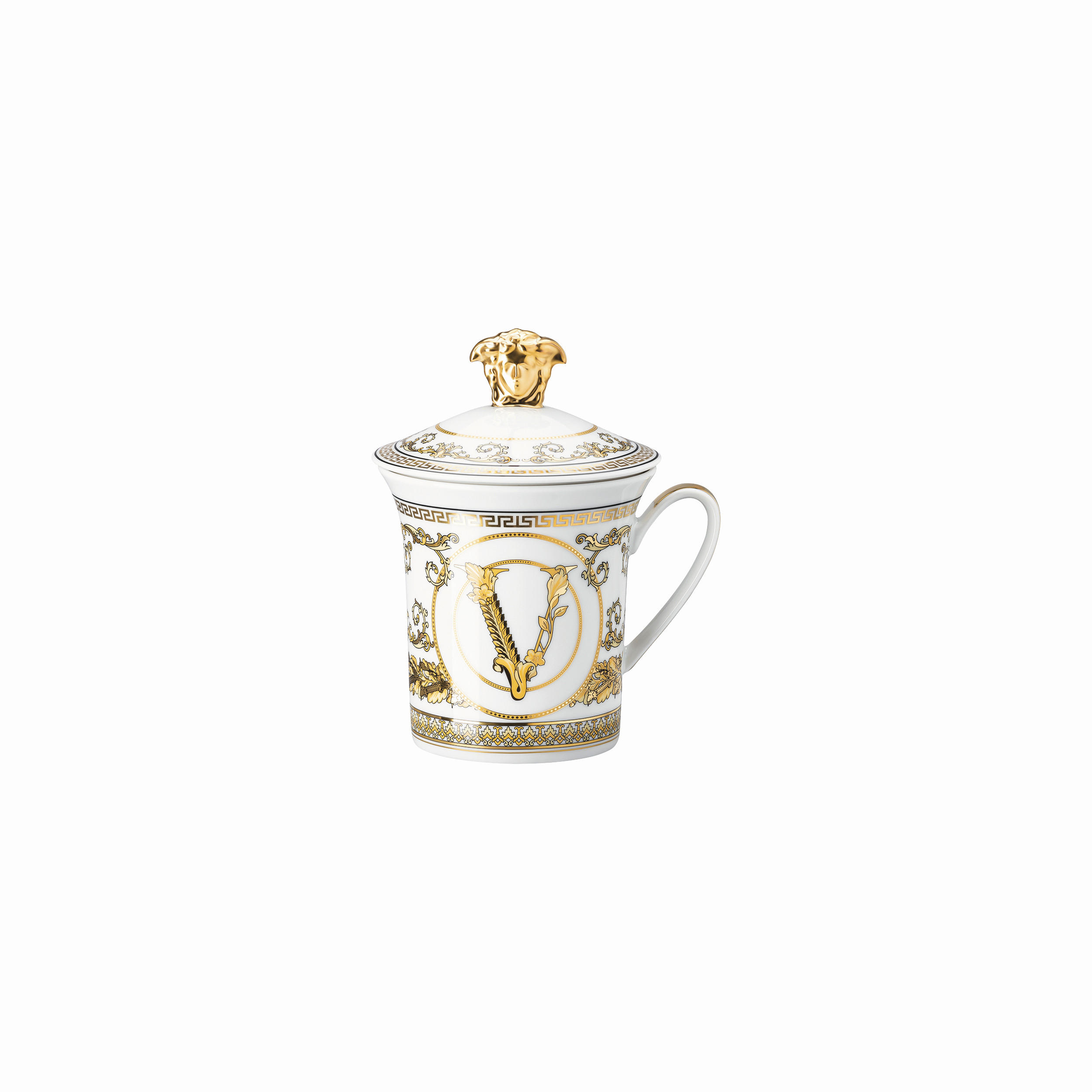 ŠALICA Virtus Gala White - bijela/zlatne boje, Basics, keramika (0,35l) - Versace