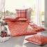 BETTWÄSCHE Satin Orange, Weiß 155/220 cm - Orange/Weiß, Design, Textil (155/220cm) - Tom Tailor