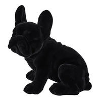 Câine Decorativ - negru, Basics, plastic (22/24,5/17,5cm) - Ambia Home