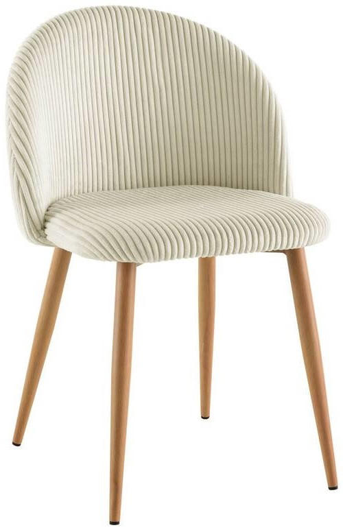 Livetastic Stuhl Cord Beige 51x78x52 cm