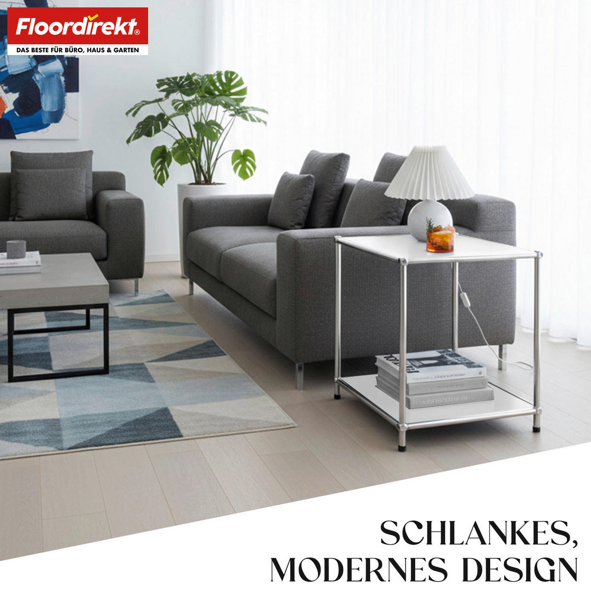 REGAL Weiß  - Weiß, Basics, Metall (40/46/40cm) - Floordirekt